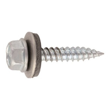 Boorschroef bi-metaal voor dun plaatwerk 4,5 x 38 mm EPDM ring 14 mm Art. 9505 RVS A2/CV SW8 (100 stuks)