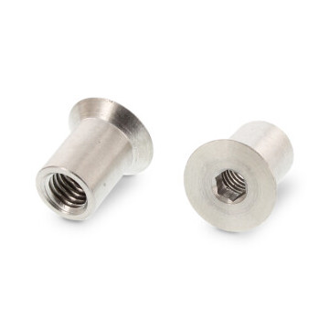 Hulsmoer platverzonken M16 x 25 mm Art. 9062 RVS A4 SW10 (25 stuks)