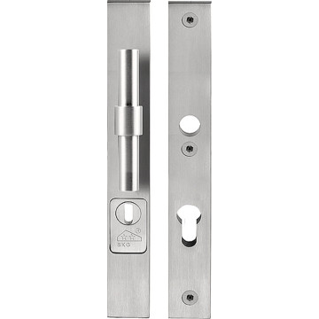 Massieve veiligheidsschilden met kerntrekbeveiliging Piet Boon ONE PB20-28KT knop/kruk SKG*** PC92 mat RVS