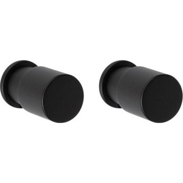Set van 2 haken Piet Boon ONE PB2 mat zwart RVS-304