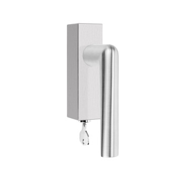 Set draaikiepgarnituren Piet Boon INC PBI101-DKLOCK afsluitbaar mat RVS RW