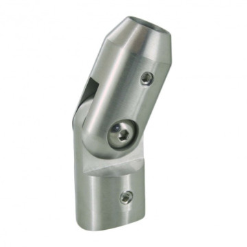 Stafhouder variabel voor staf 12 mm buis 42,4 mm RVS-304 model 0646 Stafhouder variabel voor staf 12 mm buis 42,4 mm RVS-304 model 0646