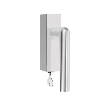 Set draaikiepgarnituren Piet Boon INC PBI100-DKLOCK afsluitbaar mat RVS LW