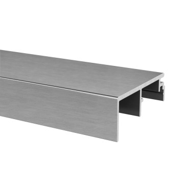 Aansluitprofiel zijmontage lengte 5000 mm U-maat 20 mm model 6977 aluminium (onbewerkt)