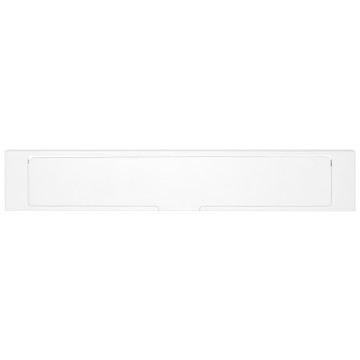 Buitenbriefplaat SQUARE LSQ380 massief wit RVS-304