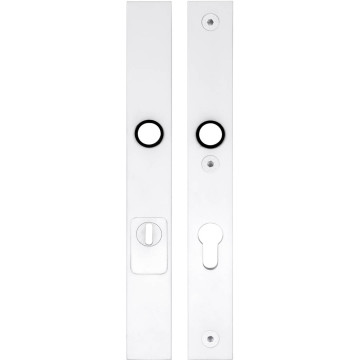 Massieve veiligheidsschilden met kerntrekbeveiliging Piet Boon SQUARE LSQSM-28KT kruk/kruk SKG*** PC92 wit RVS-304