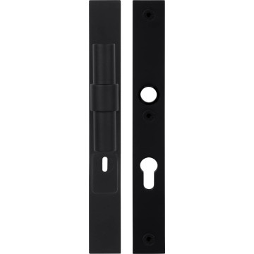 Massieve veiligheidsschilden met kerntrekbeveiliging Piet Boon ONE PB20-28KT knop/kruk SKG*** PC92 mat zwart RVS-304