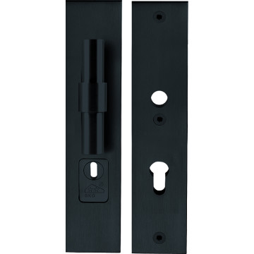Massieve veiligheidsschilden met kerntrekbeveiliging Piet Boon ONE PB20-50KT knop/kruk SKG*** PC72 mat zwart RVS-304