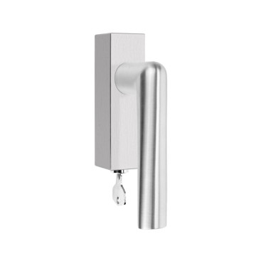 Set draaikiepgarnituren Piet Boon INC PBI102-DKLOCK afsluitbaar mat RVS RW