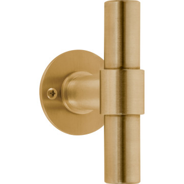 Knop Piet Boon ONE PBT20V/50 massief vast op rozet PVD mat goud RVS-304