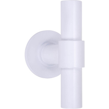 Set massieve glasdeurknoppen Piet Boon ONE PBT100G vast op rozet wit RVS-304