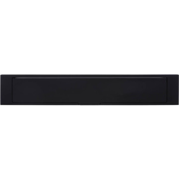 Buitenbriefplaat SQUARE LSQ380 massief mat zwart RVS-304