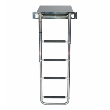 Zwemtrap telescoop 4 treden in cassette, 1160x293mm RVS-316 (A4)