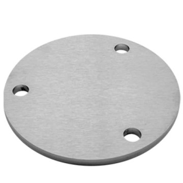 Ankerplaat Ø 120 x 6 mm RVS-304 mat geslepen