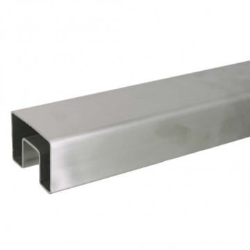 RVS U-profielbuis 40 x 40 x 1,5 mm RVS-316 K320 geslepen RVS U-profielbuis 40 x 40 x 1,5 mm RVS-316 K320 geslepen