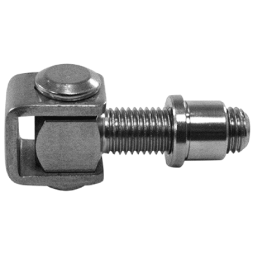 Scharnier met inlasmoer, M12, RVS-304