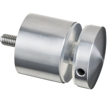 Glasadapter 50 mm vlak lengte 30 mm RVS-16 mat geslepen model 0747