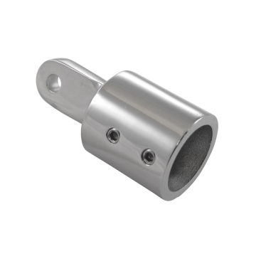 Eindkap met oog en 2x inbusschroef, 25mm RVS-316 (A4)