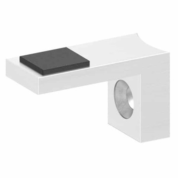 Zekeringsmontageplaat buis 33,7 mm RVS-304