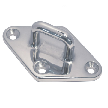 Oogplaat met plat oog 90 mm RVS-316