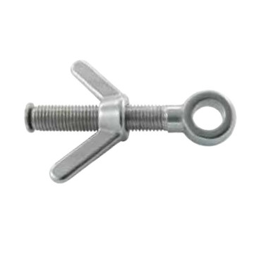 Oogbout met vleugelmoer M16 163 mm RVS-316