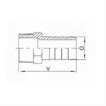 Slangpilaar bu draad BSP, 1/2 inch x 12,7 mm Slangpilaar bu draad BSP, 1/2 inch x 12,7 mm