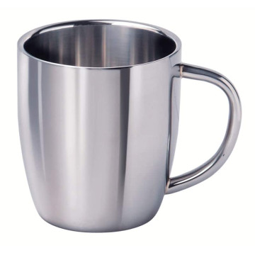 Dubbelwandige cappuccinobeker, 0,3 liter RVS-304 Dubbelwandige cappuccinobeker, 0,3 liter RVS-304