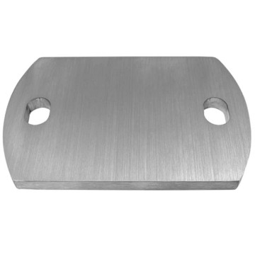 Ankerplaat 180 x 100 x 8 mm RVS-304 mat geslepen