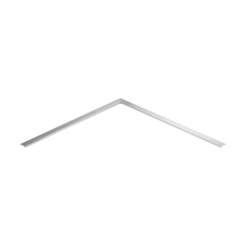 Hoekverbinder voor glasrandbescherming inwendig 26,5 mm RVS-316 mat geslepen model 6340