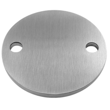 Ankerplaat Ø 120 x 6 mm RVS-304 mat geslepen