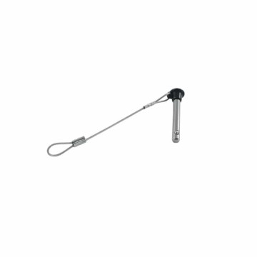 Vergrendelpen met veiligheidskoord, Ø4,8mm RVS-316 (A4)