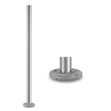Baluster 42,4 x 2,0 mm 970 mm RVS-316 glanzend gepolijst model 0914