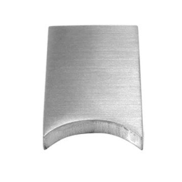 Laslip 50 x 40 x 6 mm R = 24,15 mm RVS-304 mat geslepen Laslip 50 x 40 x 6 mm R = 24,15 mm RVS-304 mat geslepen