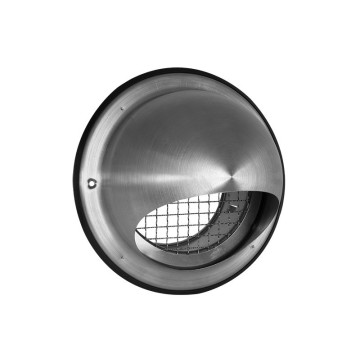 Bolrooster met grofmazig gaas Ø 125 mm RVS Bolrooster met grofmazig gaas Ø 125 mm RVS