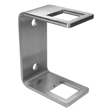 Wandanker voor buis 40 x 40 mm RVS-304 mat geslepen Wandanker voor buis 40 x 40 mm RVS-304 mat geslepen
