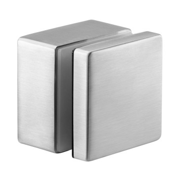 Glasadapter 58 x 58 mm vlak lengte 30 mm RVS-316 mat geslepen model 4747