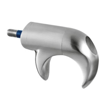 Houder voor glasframebuis 30 mm, 48,3 mm, model 0860, RVS-316