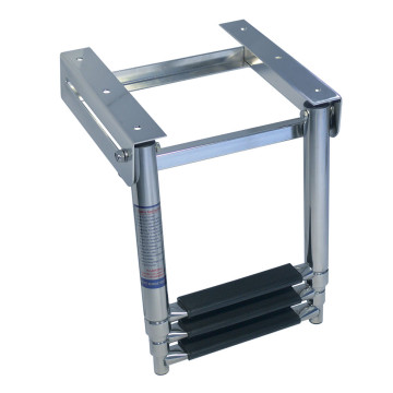 Zwemtrap telescoop 3 treden, 310-700mm RVS-316 (A4)