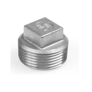 Vierkant plug BSP, 1/4 inch RVS-316 (A4)