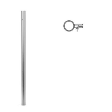 Balusterbuis met tapgat 42,4 x 2,0 mm 1250 mm RVS-304 mat geslepen model 0937