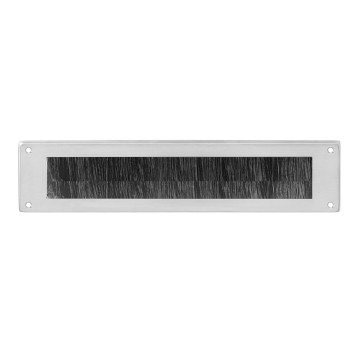 Intersteel Tochtwering rechthoek rvs geborsteld