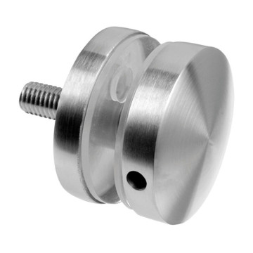Glasadapter 50 mm vlak lengte 10 mm zamak RVS-Look model 0747 Glasadapter 50 mm vlak lengte 10 mm zamak RVS-Look model 0747