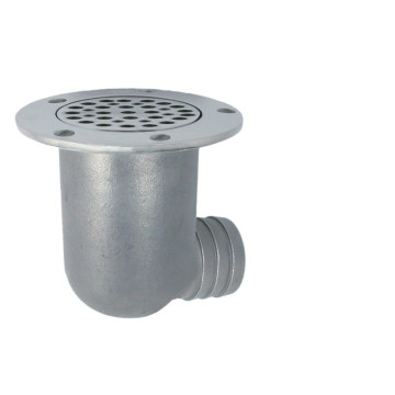 Dekafvoer met slangaansluiting 38 mm RVS-316 (A4)