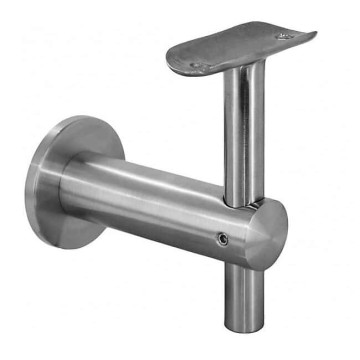 Leuninghouder buis Ø 42,4 mm RVS-304 mat geslepen model 0305