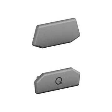 Eindkap voor glasverbinder, model 6512, RVS-316