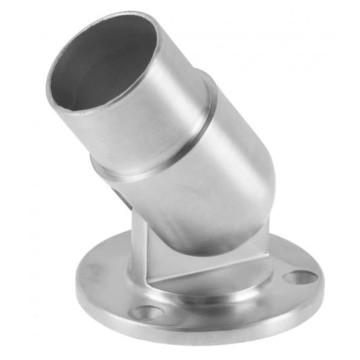 Muurflens voor buis 48,3 mm verstelbaar RVS-304 mat geslepen model 0506