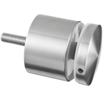 Glasadapter 70 mm vlak lengte 30 mm RVS-316 mat geslepen model 0748
