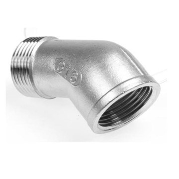 Knie bi-bu 45 BSP, 2.1/2 inch RVS-316 (A4)