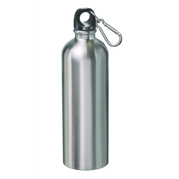 Bidon met karabijnhaak 0,75 liter RVS-304 (A2) Bidon met karabijnhaak 0,75 liter RVS-304 (A2)
