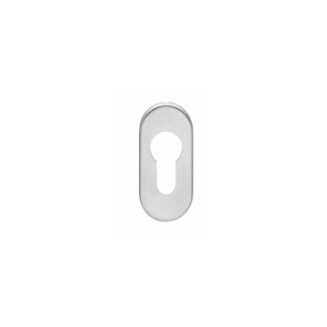Intersteel Rozet profielcilindergat ovaal verdekt rvs geborsteld 4 mm Intersteel Rozet profielcilindergat ovaal verdekt rvs geborsteld 4 mm